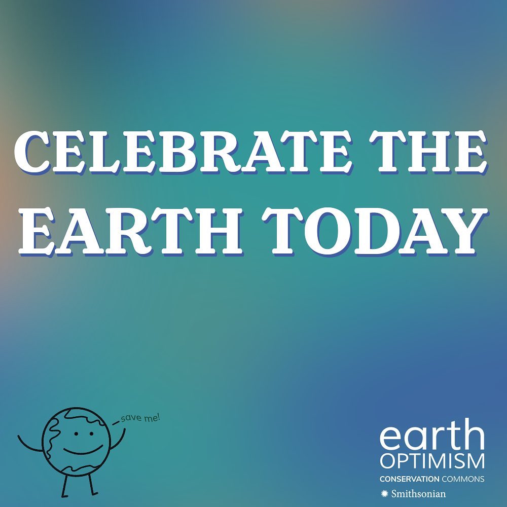 Earth Optimism's Conservation Commons announcement of earth day programing 